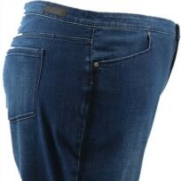 NWT DENNIS BASSO STRAIGHT LEG ANKLE JEANS 26W - Picture 5 of 9